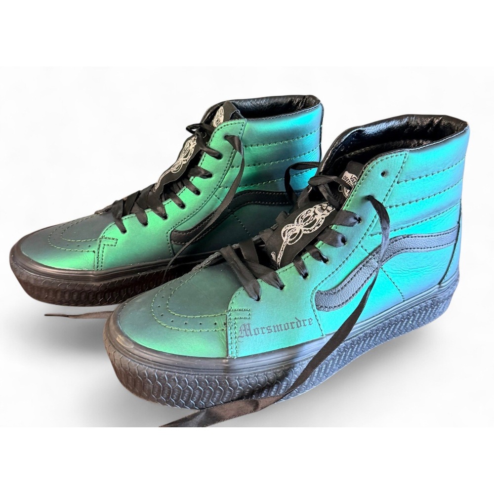 VANS Sk8-Hi Harry Potter Slytherin Morsmordre High Top Green/ Black Men 6.5 Wmn8